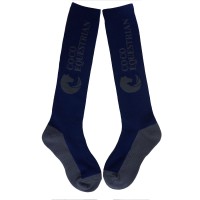 Coco Equestrian Blue Unisex Adult Knee High Long Boot Riding Socks - 1 Pair