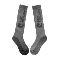 Coco Equestrian Light Grey Unisex Adult Knee High Long Boot Riding Socks- 1 Pair