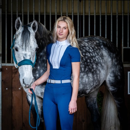 Navy Ladies Horse Riding Tights