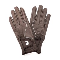 Coco Equestrian Brown (XS) Ladies Synthetic Leather Horse Riding Gloves
